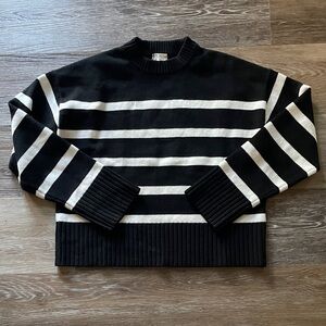 H&M Striped Crew Sweater